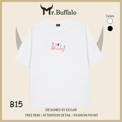 Áo Thun Đôi, Cặp Mr.Buffalo "Love Baby" Tshirt Cotton 100% có bigsize Unisex Local Brand B14B15