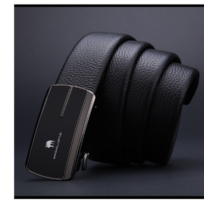 Thắt lưng nam da bò nguyên chất mặt khóa tự động hợp kim cao cấp phong cách cá tính