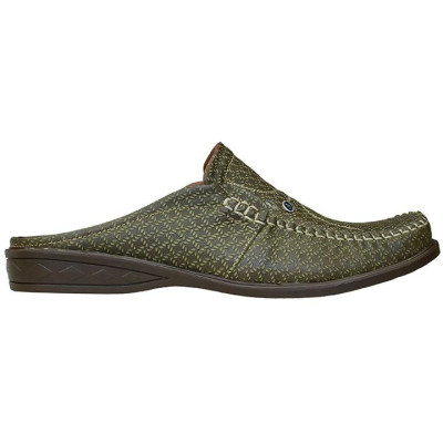 Dép Bít Mũi Nam Da Bò Thật TiTi ĐÔ Cao Cấp GSB2072d