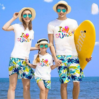 Đồ gia đình đi biển so cute CHẤT VẢI ĐẸP  ( giá 1 bộ luôn quần và áo)