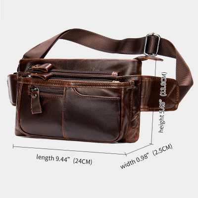 Túi đeo chéo nam DA BÒ THẬT – BEE GEE DCN9378