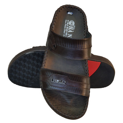 Dép Nam Quai Ngang HÀ NAM Da Bò Thật Cao Cấp DNA2080