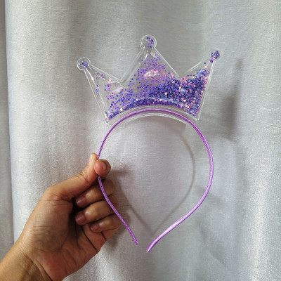 Băng đô cài tóc vương miện nhiều màu