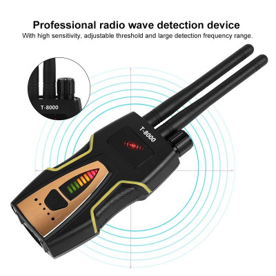 Máy Dò Phát Hiện Theo Dõi Camera, GPS, Định Vị Detector T8000 - Hàng Nhập Khẩu