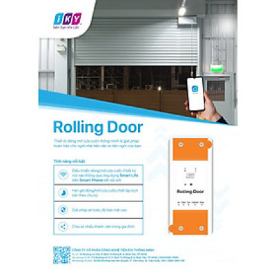 ROLLING DOOR - THIẾT BỊ ĐIỀU KHIỂN CỬA CUỐN THÔNG MINH WIFI + BLUETOOTH - Hàng Chính Hãng