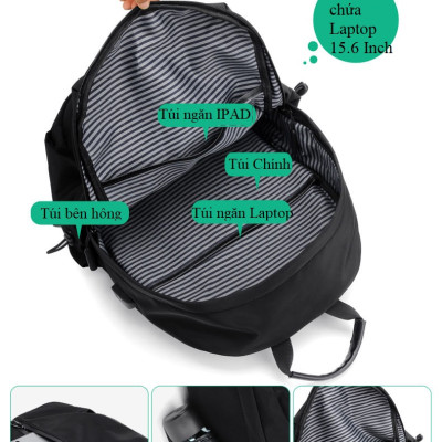 Balo nam, nữ thời trang đa năng - Balo Laptop - Macbook 15.6 inch chất liệu cao cấp chống thấm Besti - Hàng Chính Hãng