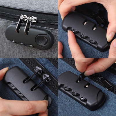 Cặp túi đựng máy tính laptop, túi tài liệu, hồ sơ giấy tờ cỡ lớn có khóa an toàn, túi treo tay kéo vali có quai xách đa năng- Hàng chính hãng