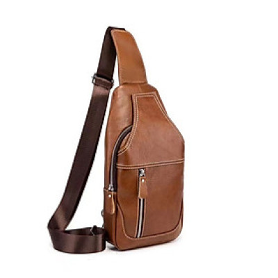 Túi đeo chéo nam DA BÒ THẬT – BEE GEE DCN9344