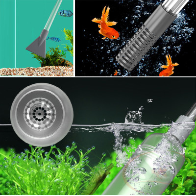 Bộ hút cặn thay nước bể DIY bóp tay vệ sinh hồ cá tép cảnh thủy sinh