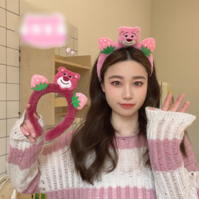 Set 2 cài tóc tai thỏ , gấu dâu phong cách Hàn Quốc phụ kiện tóc xinh xắn