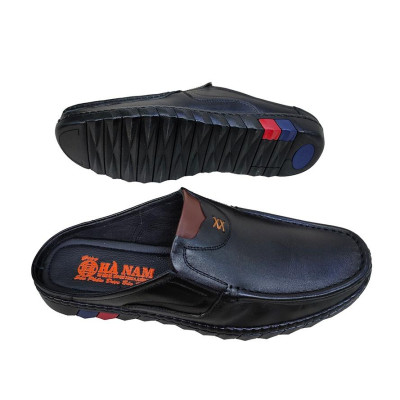 Dép Bít Mũi Nam Da Bò Thật TiTi ĐÔ Cao Cấp GSB20132d