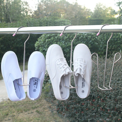 Combo 5 Móc Inox Treo Phơi Giày Dép, Quần Áo - Giá Treo Giày Inox 304 Không Gỉ Dày