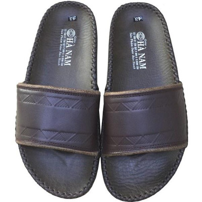 Dép Nam Quai Ngang Da Bò Thật TiTi ĐÔ Cao Cấp DN267d