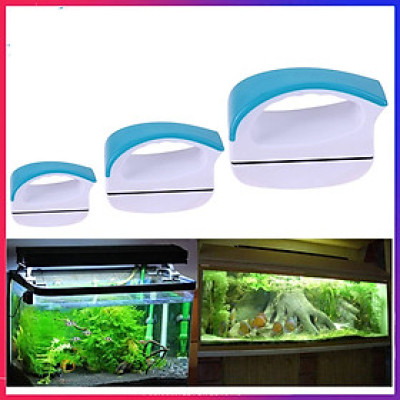 Lau kính nam châm Vipsun Chùi hít kiếng nam châm - Dụng cụ vệ sinh hồ cá bể cá 