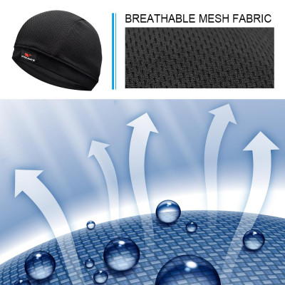 Lớp lót mũ bảo hiểm đi xe đạp được làm thủ công từ vải lưới polyester 100% giúp cải thiện độ thoáng khí và thấm mồ hôi