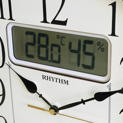 Đồng hồ treo tường hiệu RHYTHM - JAPAN CFG708NR06 (Kích thước 30.0 x 35.5 x 5.4cm)