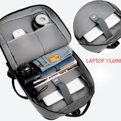 Ba lô nam thời trang cao cấp phong cách châu âu chứa laptop 15,6 inh 