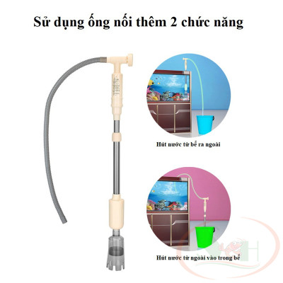 Máy Hút Cặn Jeneca Aquarium Cleaner AS 615A, 615B, 715 Thay Nước Hút Phân