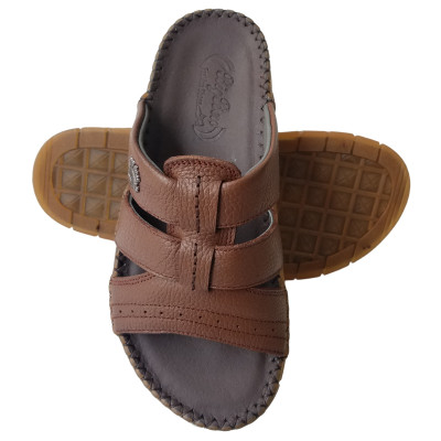 Dép Nam Quai Ngang Đế Doctor BIGGBEN Da Bò Thật DN336