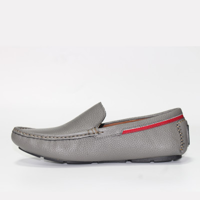 Giày MICHILUX Da Bò Thật Chính Hãng Classic Moccasin CSMS0 Màu Xám