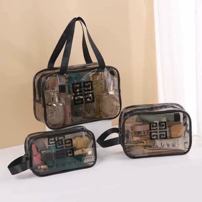 Combo 3 Túi Đựng Mỹ Phẩm Nhiều Kích Cỡ Tiện Lợi PaKaSa - Hàng Chính Hãng 