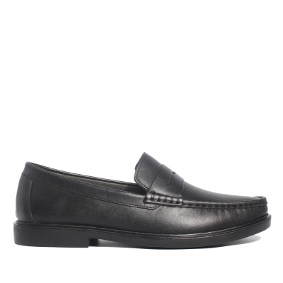 Giày MICHILUX Da Bò Thật Chính Hãng Penny Loafer CIEPL Màu Đen