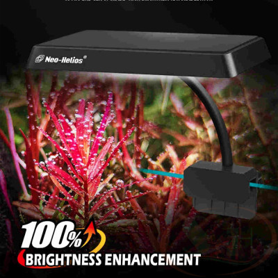 Đèn led Neo Helios Flat Nano S3 Plus Pro kẹp mini đỏ cá tép cây bể thủy sinh