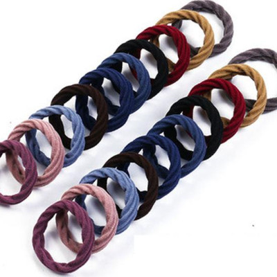 Sét dây buộc tóc bản to HD17 Hộp nhựa trong