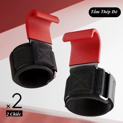 Quấn Cổ Tay Tập Xà Đơn Có Móc Thép (3 Màu) , Găng Tay Có Móc Nâng Tạ