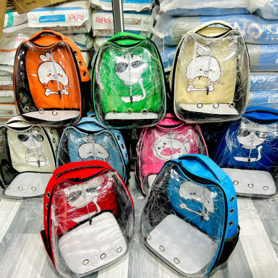 Balo Trong Suốt Vận Chuyển Chó Mèo Hình Tai Mèo - YonaPetshop