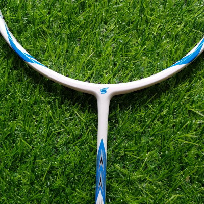 Vợt cầu lông SPORTHOUSE MH2 Khung Carbon 46T Màu Trắng Xanh