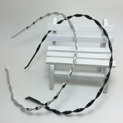 Bờm cài tóc nam nữ bằng sắt siêu bên vặn xoắn chọn mầu BN67