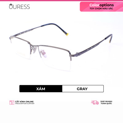 Gọng kính titanium thời trang nam siêu nhẹ siêu bền OURESS sw10006