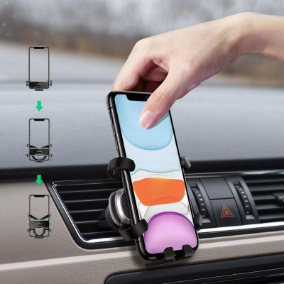 Ugreen UG80539LP228TK xoay 360 độ 4.7 đến 7 inch kẹp điện thoại màu đen gắn khe gió đa chiều - HÀNG CHÍNH HÃNG