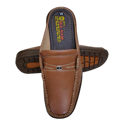 Dép Bít Mũi Nam Da Bò Thật TiTi ĐÔ Cao Cấp GSB20132d