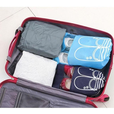 (Hot New) Túi Đựng Giày Dép Dây Rút Chống Bẩn Poly Chống Thấm Nước Du Lịch Dây Rút Size To 43x32 cm Loại Tốt