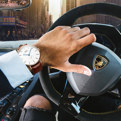 Đồng Hồ Nam I&W Carnival 8848G Chính Hãng Full Box Chống Nước Kính Chống Xước Dây Da Cao Cấp BH24T (Máy Pin-Quartz)