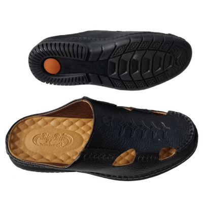 Dép bít mũi nam da bò thật BIGGBEN cao cấp SB108