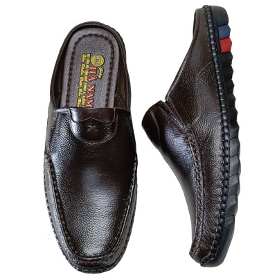 Giày Sục Nam HA NAM Da Bò Thật Cao Cấp GSB20173