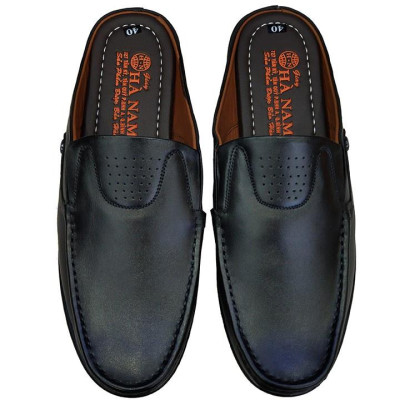 Dép Bít Mũi Nam Da Bò Thật TiTi ĐÔ Cao Cấp GSB2065d