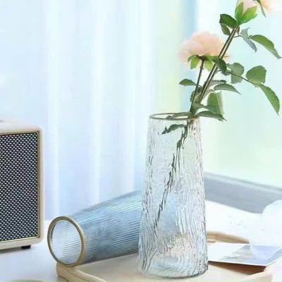 Lọ Hoa Thủy Tinh Trong Suốt & Bình Thủy Tinh Hổ Phách Cắm Hoa Trang Trí Nhà Cửa - HÀNG CHÍNH HÃNG MINIIN