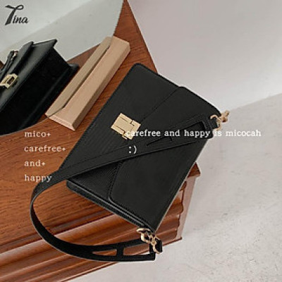 Túi đeo vai nữ Micocah 2021 thiết kế sang trọng với da gân, phong cách retro Hàn Quốc (FSE503) (M414)