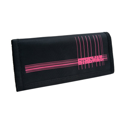 Ví Dài Đen Chữ Hồng 5THEWAY aka /PUBLIC ICON/ LONG WALLET in HOT PINK