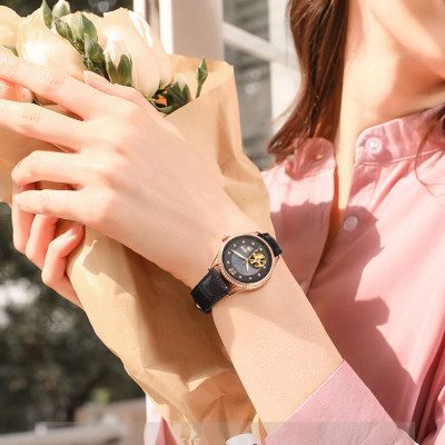 Đồng Hồ Nữ IW CARNIVAL 573L3 Chính Hãng BH 24T Chịu Nước 30m Kính Chống Xước Dây Da Cao Cấp (Máy Cơ Tự Động)