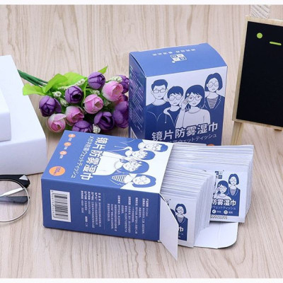 Khăn lau kính Nano chống bám hơi nước, chống mờ sương, sạch bụi bẩn và dấu vân tay, Công nghệ Nhật Bản - Hộp 100 Miếng