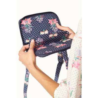 Cath Kidston - Túi đeo chéo/The Everything Cross Body - Lillies Posey - Navy