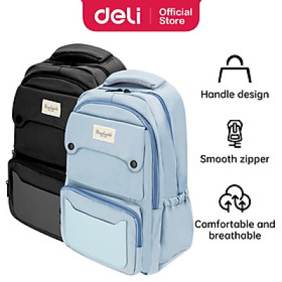 Balo Đi Học Hàn Quốc Ulzzang Thời Trang Nam Nữ Youbaili Deli - Phù Hợp Cho Học Sinh Cấp 2 Cấp 3 Tiểu Học Trung Học Sinh Viên Chống Nước Đựng Được Laptop Đi Chơi Du Lịch Dễ Thương Cute Nhiều Màu Cá Tính Unisex Nam Nữ