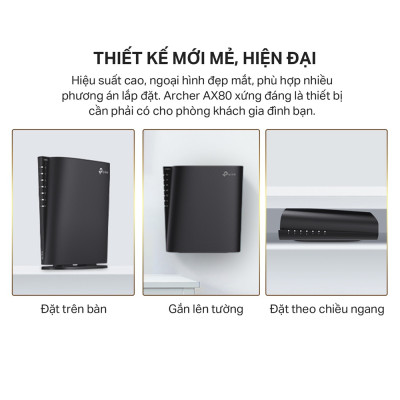 Bộ Phát Wifi TP-Link Archer AX80 8 Luồng Với Cổng 2.5G AX6000 - HÀNG CHÍNH HÃNG
