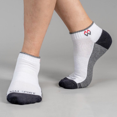 Combo 3 Đôi Tất Vớ Thể Thao, Vớ Đá Banh, Vớ Chạy Bộ Cổ Ngắn, Sợi Cotton Cao Cấp Chống Hôi Chân, Chống Phồng Rộp Chân, Chống Trượt Co Giãn 4 Chiều Mrm Manlywear - MM