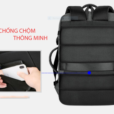 Ba lô thông minh đa năng siêu cao cấp nam sạc USB tiện dụng chứa máy tính 14 đến 17 inh